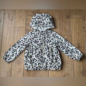 Baby Gap Leopard Print Hooded Windbreaker size 5